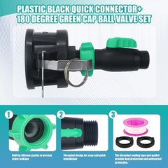 IBC Tote Adapter 2″Cam Lock IBC Tote Fitting 275-330 Gallon IBC Tank Adapter wit