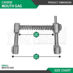 4 Pcs Canine Mouth Opening Gag Set S, M, L, XL Animals Veterinary Inst German Gr
