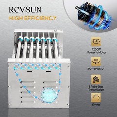 ROVSUN 18/30 Hot Dog Sausage 7/11 Roller Grill Cooker Machine w/Warmer Shelf New