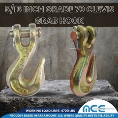 G70 Heavy Duty Tow Chain Clevis Grab Hook for Flatbed Trailer Truck Transport