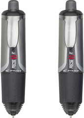 Precise V5 RT Refillable Rolling Ball Pens, Extra Fine 0.5Mm Black 2-Pack 26050