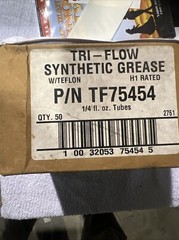 50 COUNT CASE Tri-Flow Synthetic Grease – 1/4 oz Tubes- Food Grade -TF75454