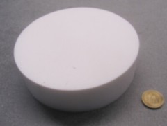 PTFE Virgin White Disc 6.0″ Diameter x 1.50″ Long