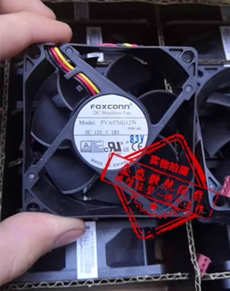 Foxconn PVA070G12N 7025 DC12V 0.18A 7CM 3-Wire CPU Mute Cooling Fan