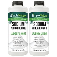 SimpleNature Sodium Percarbonate 4lb (2-Pack) Biodegradable Scent-Free Oxygen Bl