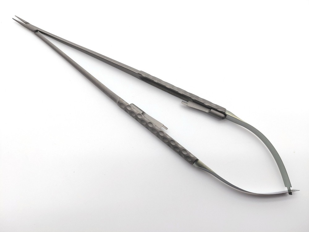Aesculap FM259T Diamond Dust Titanium Micro Needle Holder 210mm 8¼” Ratchet