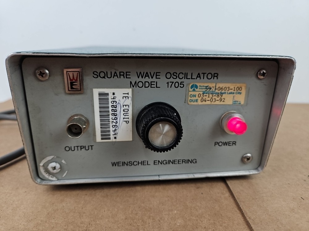 Weinschel Engineering 1705 Square Wave Oscillator Untested