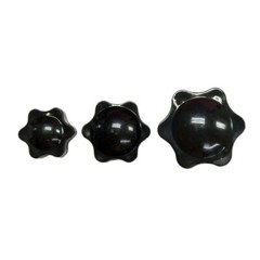 Thumb Screw Bolts Female Thread Black Round Fluted Clamping Knob M4 to M12