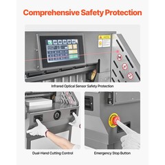 Uimoso Electric Paper Cutter Heavy Duty Metal Programmable Cutting Machine