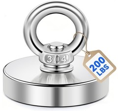 Fishing Magnets Super strong Rare Earth Neodymium Magnet set 150-1500 Lbs 1000Lb