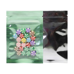 New Flat Clear/Green/Silver Mylar QuickQlick™ Bags Pouches Variety Sizes