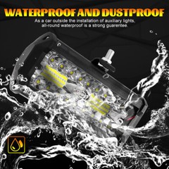2x 7Inch 40000ML LED Work Light Bar Flood Spot Pod Offroad Fog Driving ATV Truck