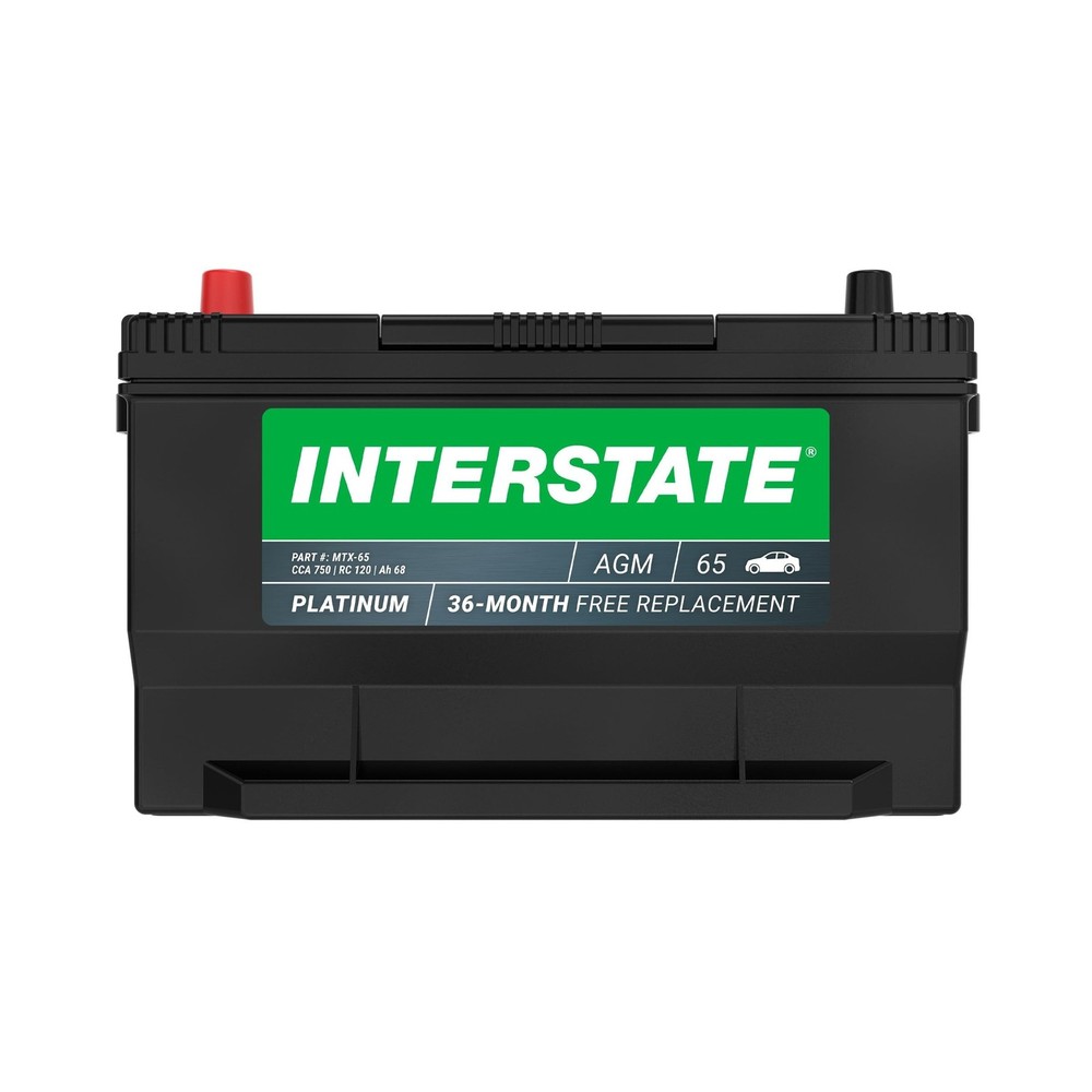 Interstate Batteries Automotive Battery 12V 68Ah (Group Size 65) 750CCA SLI A…