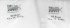6 MIL 13×18 Zippit Bags 100 Reloc Heavy Duty Clear Jumbo 13″ x 18″ Zip Seal Lock