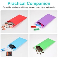 Colorful Cash Envelopes 120 Pack 3.5 X 6.5 Inch Money Envelopes for Cash
