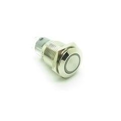US Stock 16mm Metal Push Button Switch 12V – 24VDC Wide Voltage LED Waterproof