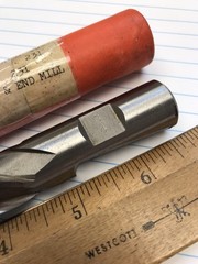 1 pc. 3/4 X 4-1/2” loc X 6-3/4” oal HS 4 FLUTE XLONG CC END MILL. USA (loc stk)