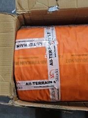 SKUDO AT-3KT-3.3-33-ORANGE All-Terrain Mat 40 in x 33 ft. Vinyl Loop Coiled Mat