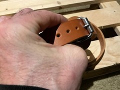 Leather Bottom Gaff Straps, Arborist, Lineman -Heavy Duty extra thick leather