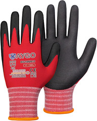Safety Work Gloves, Microfoam Nitrile Coated, Men Women,Kg18N | Anti-Slip Grip,