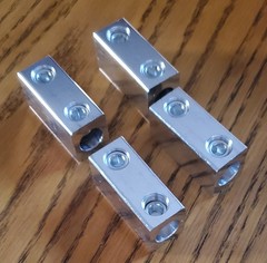 Blulu 4 Pack 4/0-6 AWG Dual Rated Splicer, Aluminum Splice/Reducer, Mechanica…