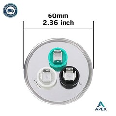 45 5 uF 370 440VAC Dual Run Start Round Capacitor for AC Unit Fan or Heat Pump