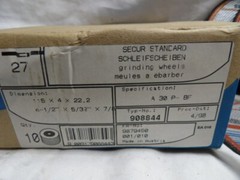 Tyrolit Steel Grinding Wheels 4-1/2″ x 5/32″ x 7/8″ A30 P-BF (Box of 10) Austria
