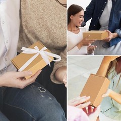 Shipping Boxes 9x6x2 inches Set of 25, Small Boxes Brown Cardboard Corrugated