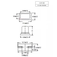 Passive Crystal Oscillator SMD 49SMD Type 3.579545/4/6/8/16/20/24/25/26/27.12MHz