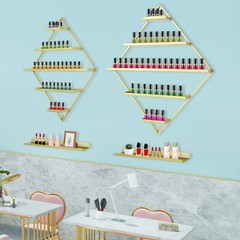 Rhombus?Nail?Polish?Racks, Wall-mounted Nail Polish Racks, 5-tier Display Racks