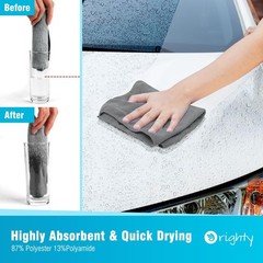 Orighty Microfiber Cleaning Cloth, Cleaning Rags, 24 Pack, 12×11 in, Grey | M…