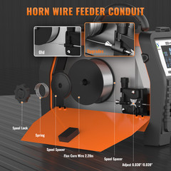 Light Weight 110V/220V 145A Flux MIG Welder Lift-TIG Stick 3 in1 Welding Machine