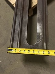 Vintage “The National Supply Co” Toledo Ohio Cast Iron 8’ Lathe Bed