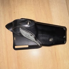 Safariland 6305-283 Duty Rated Level II Holster Black Leather Synthetic Glock 19