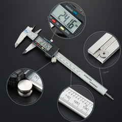 6″ LCD Digital Stainless Steel Caliper Vernier 150mm CNC Micrometer Measure Tool