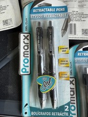 Promarx Retractable Pens 3-2pk Blue 3-2pk Black