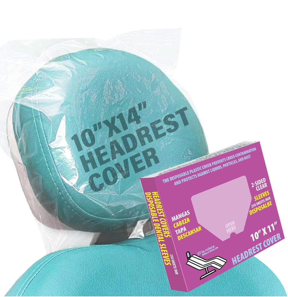 LA MIERE 250P Disposable Dental Headrest Covers & Chair Sleeves Waterproof Cove