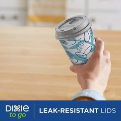 Dixie® To Go 12 oz. Paper Cup with Leak-Resistant Lid, 92 ct. – FREE SIPPING!