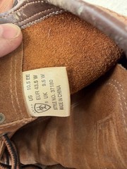 Ariat Men’s Work Boots Lace Up Leather Brown Size 10 1/2 EE Style 37180