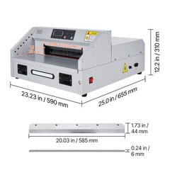 Electric Paper Cutter, 300W Heavy Duty, 11.8 in Cutting Width, 38 mm Thickness