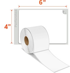 4ROLLS 4″ X 6″ 250/Roll 4X6 Direct Thermal Labels for Zebra LP2844 ZP450 Eltron