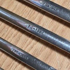 Wright Tool Combination Wrench Set 11 Piece SAE Set 911 3/8 Through 1 Made USA