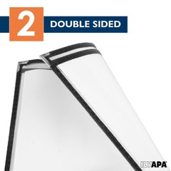 30 Pack of Menu Covers 8.5 x 14 Inch Paper -Single Page, 2 View, Double Stitched