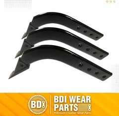 3PK Box Blade Ripper Shank, 18″ Box Blade Ripper Teeth 4 Holes Scarifier Shanks