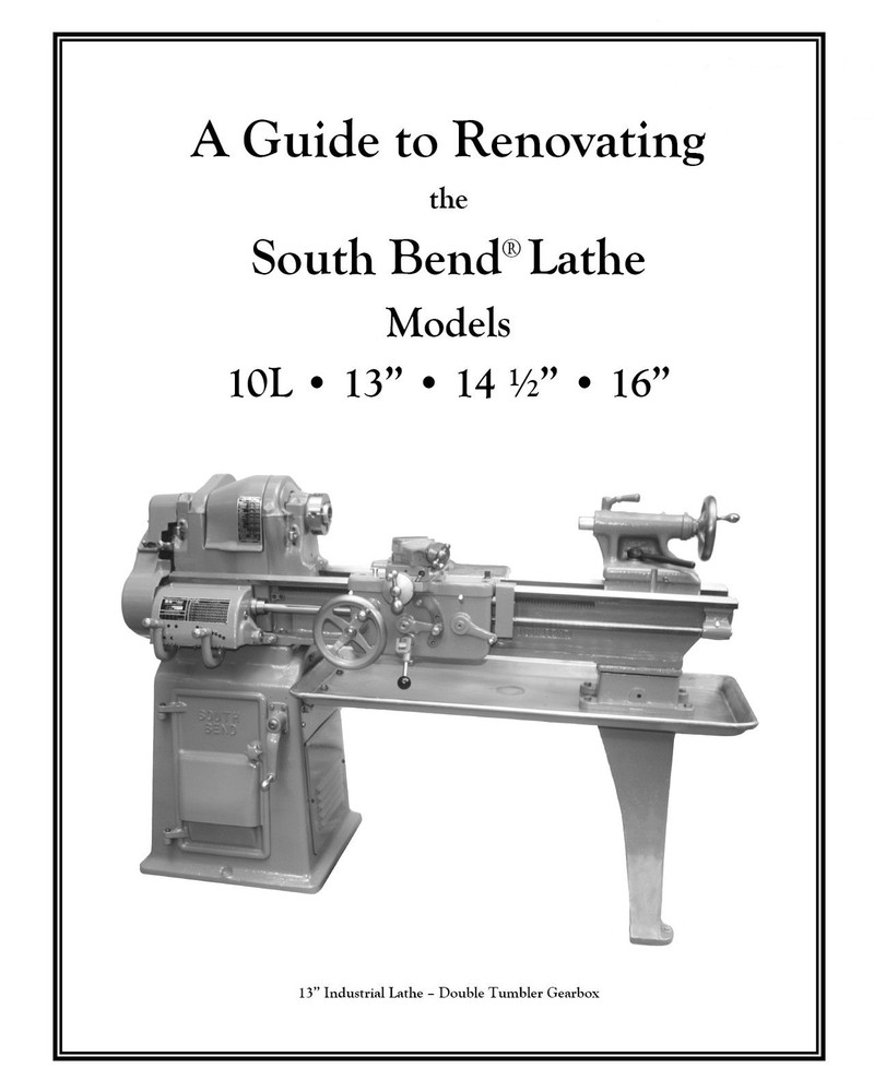 Rebuild Manual for South Bend Lathe 10L, 10R, 13, 14.5 & 16