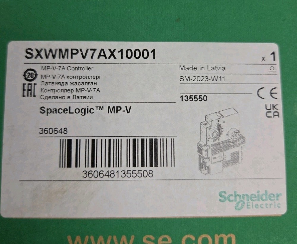 Schneider Electric SXWMPV7AX10001 Space Logic MP-V-7A Controller (New)