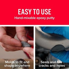 J-B Weld 8297 HighHeat 500 Degree Epoxy Putty Stick – 2 oz. , Grey