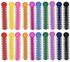 1040pc Dental Orthodontic Ligature Ties Braces Elastic Rubber Band Mixed ColorUS