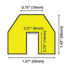 Knuffi Bumper Guard, Type BB, 196-3/4″L x 1-1/2″W x 1-1/2″H, Black, 60-6820-3