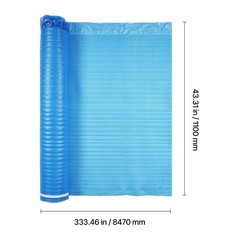 Floor Underlayment 300 sq ft 3mm 3-in-1 Vapor Barrier for Laminate Blue
